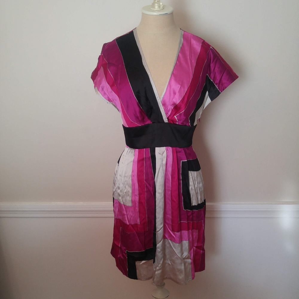 Express silk kimono dress